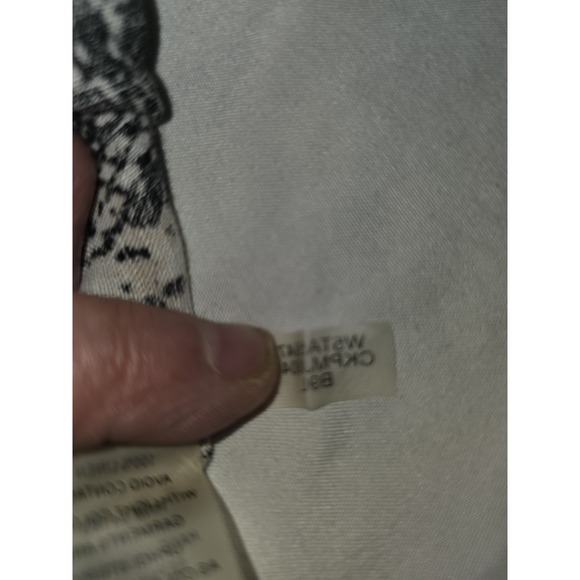 Calvin Klein Snakeskin Button Up Blouse. Lagonlook, Cottagecore,‎ Academia, Y2K, - Picture 9 of 10